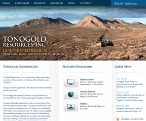 tonogold.com: gold stock investment, junior mining companies, uranium stocks, gold exploration - Sun Apr 17, 2011
gold stock investment, junior mining companies, uranium stocks, mining stocks