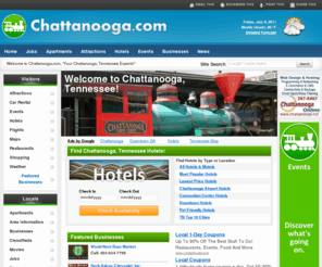 chattanooga.com: Chattanooga, Tennessee - Chattanooga.com
Welcome to Chattanooga.com!  The Official Resource Center for visitors and residents of Chattanooga, Tennessee! Find lodging, attractions, restaurants, businesses, discounts and more!