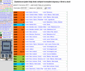 jrbrno.cz: Přehled linek | Jízdní řády Brno
