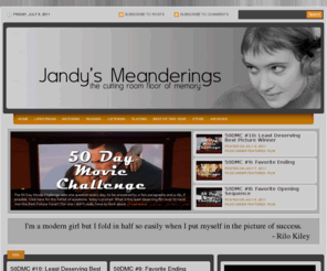 the-frame.com: Jandy's Meanderings
the cutting room floor of memory