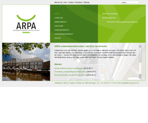 arpa-oa.nl: ARPA ondernemersadvocaten: met recht de sterkste!
ARPA ondernemers advocaten combineert kennis van zaken met bezieling, lef en doorzettingsvermogen. Wij gaan voor het hoogst haalbare.