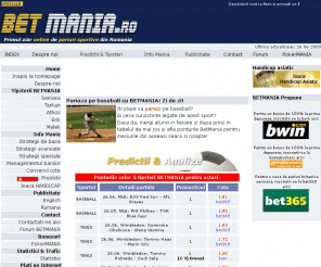 betmania.ro: Betmania.ro
Primul ziar online de pariuri sportive din Romania