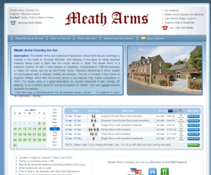 meatharms.com: Aughrim Hotels Meath Arms Country Inn
Bed and Breakfast in the Meath Arms Country Inn Inn in Aughrim Wicklow Ireland  List any attractions, ports or other places of interest located within a maximum of 15 kilometers from your property. 