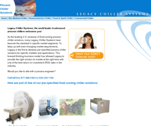 chiller-chillers.com: Chiller-Chillers.com - Chiller Systems, Air Cooled Water chillers, Chiller Solutions, Process Chillers, Industrial Chillers.
Chiller-Chillers.com >  Site Sponsored by Legacy Chiller Systems