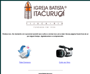 itacuruca.org.br: Igreja Batista Itacuruçá
Site da Igreja Batista Itacuruçá,na tijuca, uma igreja relevante porque Cristo é relevante para você!