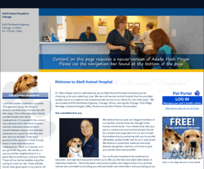 abellanimalhospital.net: Abell Animal Hospital | A full service animal hospital serving Chicago, Parkridge and neighboring towns
Animal Hospital in Chicago. We have provided compassionate veterinary care to our clients for over thirty years. Serving Park Ridge, Norridge, Harwood Heights, Niles, Rosemont and Des Plaines, Illinois.