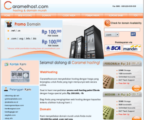 caramelhost.com: Caramel Hosting - Hosting & Domain murah...
Web hosting murah, registrasi domain dengan harga paling murah dan layanan terbaik di Indonesia