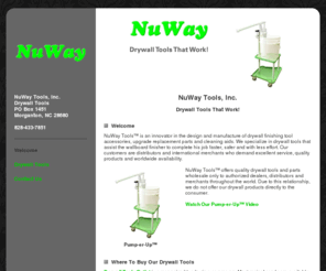 nuway-tools.net: NuWay Tools Inc Drywall Tools and Drywall Finishing Tools
NuWay Tools, Inc. designs and manufactures drywall tools, drywall finishing tools, upgrade replacement parts and cleaning aids.