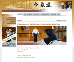 aikido-bonn.com: Aikido Schule Heinz Patt in Bonn | Willkommen bei Aikido Bonn - Aikido-Schule Heinz Patt
Aikido Dojo Bonn - Heinz Patt