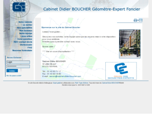 cabinet-didier-boucher.com: Cabinet Didier BOUCHER
1 Géomètre Expert dans la région de SEVRAN. Bornage, plan topographique, loi carrez