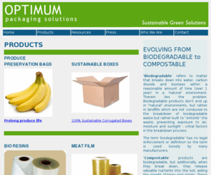 optimumpackagingsolutions.com: Optimum Packaging Solutions is your solution provider of sustainable and compostable green products and ideas.
Optimum Packaging Solutions provides sustainable, green and compostable solutions for plastics and film.