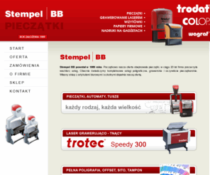 stempelbb.com: Stempel BB - pieczątki, wizytówki, papiery firmowe
Stempel BB - pieczątki, wizytówki, papiery firmowe