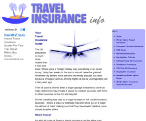 travelinsuranceinfo.co.uk: Travel Insurance Guide
All you need to know about travel insurance policies