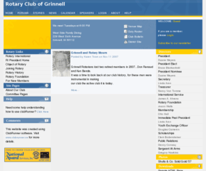 grinnellrotary.org: Rotary Club of Grinnell
Official Website for the Rotary Club of Grinnell. Powered by ClubRunner : Rotary Club Websites & Member Communication Made Easy.