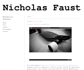 nicholasfaust.com: Nicholas Faust
Mechanical engineer and graduate student from northen New Jersey.