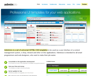 adminizio.com: Adminizio | Admin Templates | Backend Templates
Adminizio - Admin Templates - Backend Templates -Professional UI templates for your web applications.