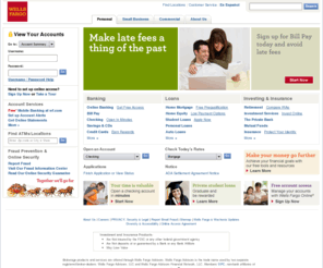 wellsafargo.com: Wells Fargo Home Page
Start here to bank and pay bills online. Wells Fargo provides personal banking, investing services, small business, and commercial banking.
