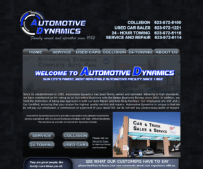 automotivedynamics.com: Sun City's finest and most reputable automotive facility since 1982.
Do you need a different car, or fix the one you have? We are a one stop shop let us show you why people love us and...