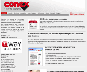 conex.fr: Conex - Douane et Informatique
Conex, logiciels douane