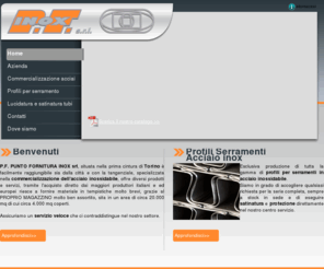 pfinox.com: acciaio inox, commercio, lavorazione
inox, acciaio, tubi, lamiere, raccorderia, serramenti