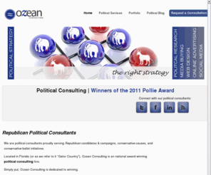 ozeanconsulting.com: Florida Republican Political Consulting| Political Media Buying| Ozean
Ozean Consulting is an award winning political consulting firm, located in Florida |325.376.0505