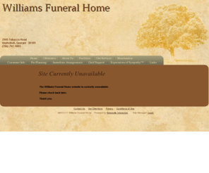 wmsfh.net: Williams Funeral Home : Hephzibah, Georgia (GA)
Williams Funeral Home provides complete funeral services to the local community.