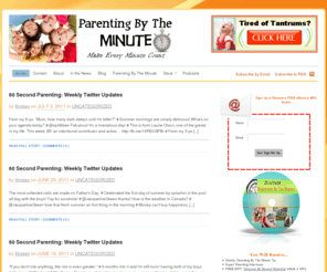 60secondparenting.com: Parenting By The Minute
Raising amazing children is easier than you might think. Learn how you can supercharge 60 seconds to raise smarter, happier, kids. Yes, it's really that easy!