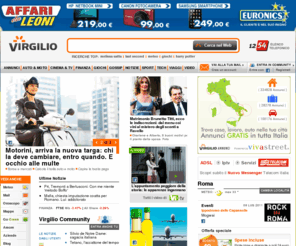 adslvspeed.org: Virgilio
Virgilio.it, un mondo di contenuti e servizi: notizie, sport, video, mail, community, offerte Adsl e il motore di ricerca Virgilio!