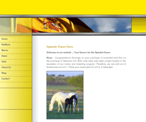 andalusiandressagehorse.com: Spanish Vision Farm Andalusian Horses
Spanish Vision Farm home page. 