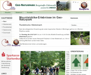 bergstrasse-odenwald.info: Mountainbike-Erlebnisse im Geo-Naturpark
Mountainbike-Projekt des Geo-Naturparks Bergstraße-Odenwald mit ausgeschilderten Rundstrecken und Verbindungsstrecken. Informationssystem für Mountainbiker.