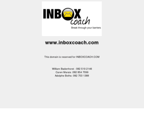 inboxcoach.com: Inbox Coach
Inbox Coach is a global internet business built on proven world-class training that produces residual income.