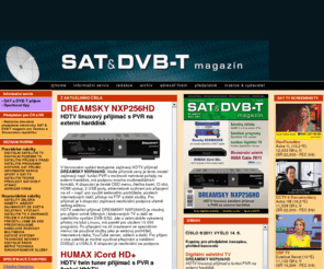 sat-magazin.cz: SAT & DVB-T Magazín
Internetové stránky Sat a DVB-T magazínu. Články, testy a fotografie. Předplatné a inzerce.