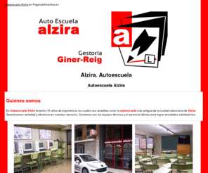 autoescuelaalzira.net: Autoescuela. Alzira. Autoescuela Alzira
Solicite nuestros servicios y conviértase en un conductor ejemplar. Con nosotros puede obtener los permisos AM, A1, A2, B y BTP. Tlf. 962 410 183.