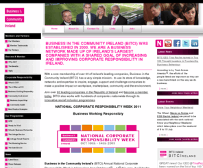 bitc.ie: Business in the Community - Bitc - Corporate Responsibility - organisation specialising in advice and guidance to leading companies in Ireland on Corporate Responsibility.
