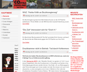 contra-pipeline.de: Willkommen auf der Startseite
Webseite der Bürgerinitiative COntra-Pipeline Duisburg-Süd