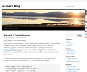 dynamics.is: Gunnar's Blog | My professional life
My professional life