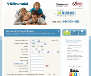 efinancialdirect.com: Life Insurance Quotes | Term Life Insurance Rates | Compare Term Insurance Online | Trust Efinancial
