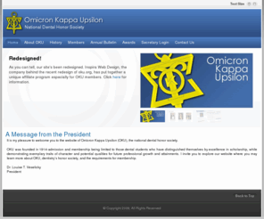 oku.org: Omicron Kappa Upsilon - Supreme Chapter
Omicron Kappa Upsilon National Dental Honor Society