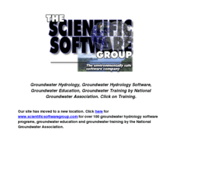 gwsoftware.com: Groundwater Hydrology, Groundwater Hydrology Software, Groundwater Education, Groundwater Training by National Groundwater Association. Click on Training.
Groundwater hydrology, groundwater hydrology software, groundwater education, and groundwater training courses by the National Groundwater Association