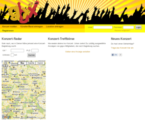 gigxx.net: gigxx - Konzerte gemeinsam genießen: Homepage
gigxx - Portal für Konzertbewertungen und Konzertverabredungen