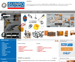 suinro.com: Bienvenidos a SUINRO
SUINRO Transmisiones y Rodamientos S.L.U.- Empresa dedicada a la venta de suministro industrial y fabricación de juntas de estanqueidad, mecanizado torno, reparación de cilindros hidráulicos y neumáticos. Expertos en venta de rodamientos SKF, poleas, correas, cadenas, tornillería, herramientas, transmisión de potencia en general, estanqueidad, ferretería, etc.