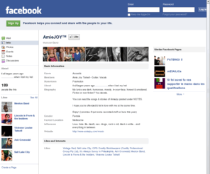 amiejoy.com: Incompatible Browser | Facebook
 Facebook is a social utility that connects people with friends and others who work, study and live around them. People use Facebook to keep up with friends, upload an unlimited number of photos, post links and videos, and learn more about the people they meet.