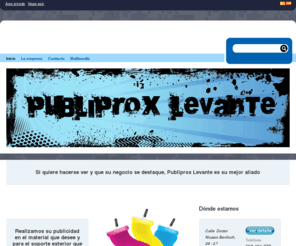 publiproxlevante.com: inicio - PUBLIPROX LEVANTE
