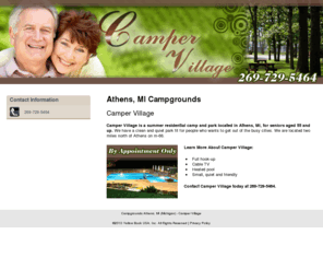 campervillageathens.com: Campgrounds Athens, MI (Michigan) - Camper Village
Camper Village provides summer residential camp and park to Athens, MI (Michigan). Call 269-729-5464 for Appointment.