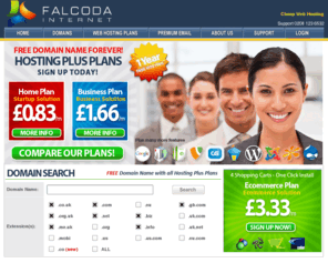 falcoda.co.uk: Cheap Web Hosting from only £0.83 per month, Free Domain Names
Cheap Web Hosting, Free Domain Names * - UK Cheap Web Hosting Servers for Wordpress, Joomla, Drupal