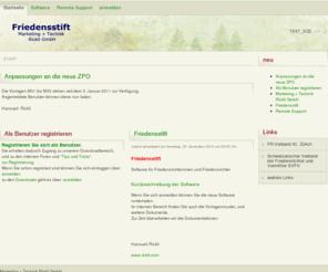 friedensrichter.org: Friedensstift FriSti
Friedensstift - Friedensrichter Software - Programm für die Amtsführung