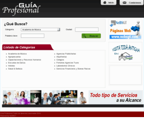 guiactiva.com: Guía Profesional de Guatemala
Guia de profesionales de Guatemala. Directorio para contactar a diferentes empresas de servicios profesionales