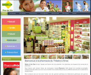 pharmaciepiau.com: Pharmacie Arras
Pharmacie du Théatre à Arras, vous conseille dans les domaines de la santé,du bien-être, de la cosmétique et de la diététique