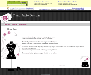 tandsadiedesigns.com: Home Page
Home Page