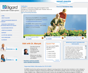 eligard.com: ELIGARDÂ® Hormonal Therapy for Advanced Prostate Cancer
Learn about ELIGARDÂ®, a Hormonal Therapy for Advanced Prostate Cancer.  Find out about Advanced Prostate Cancer including treatment options, symptoms, diagnosis and living a healthy lifestyle.